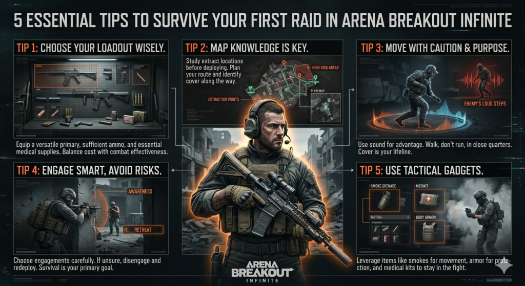 5 Essential Tips to Survive Your First Raid in Arena Breakout Infinite