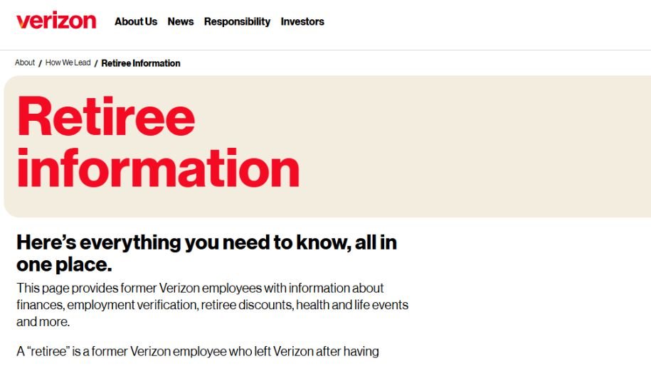 verizon benefits connection login